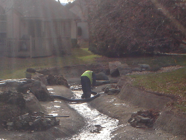 Draining a Pond